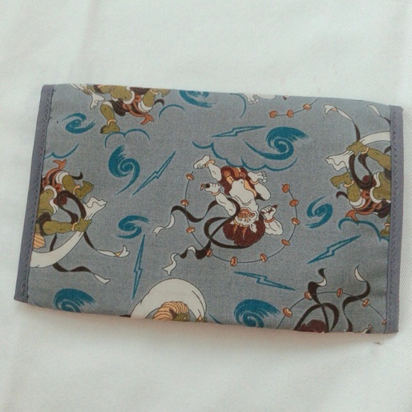 Japanese fabric wallet. NWOT - Picture 2 of 9